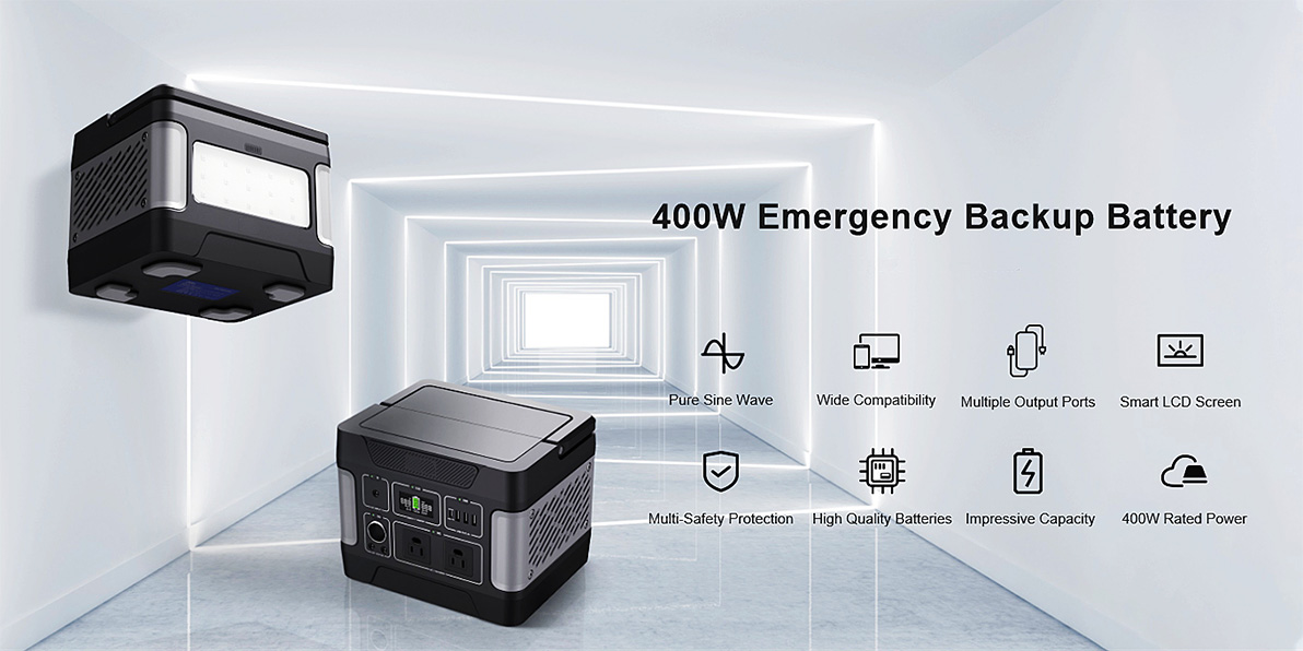 Gjenerator diellor urgjent 400W për ruajtje të energjisë për karikim